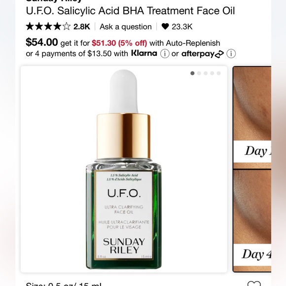 Sunday Riley Other - Brand new and sealed Sunday Riley UFO clarifying face oil